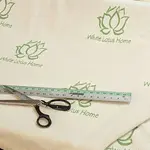 Organic Cotton Washable & Waterproof LOGO Fabric by the Yard 90" Wide 6 oz.